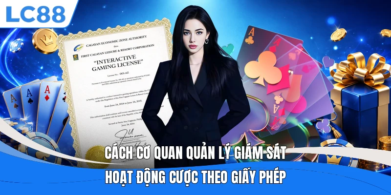 Cách cơ quan quản lý giám sát hoạt động cược theo giấy phép
